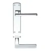 Zoo Hardware Leon lever on lock backplate - Polished Chrome