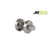 Jigtech Round bathroom Turn & Release Set Polished Chrome / Satin Chrome