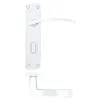 Zoo Hardware Toledo lever on bathroom backplate - Polished Chrome