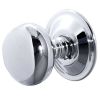 Jedo Mushroom Mortice Door Knobs 62mm Diameter 62mm Polished Chrome - By Frelan Hardware - JV46PC