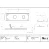 Pewter 6" Straight Door Bolt