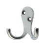Jedo Double Robe Hooks 53mm Satin Chrome - By Frelan Hardware - JV62SC