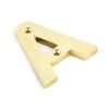 Polished Brass Letter A