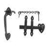 Antique Gate Catches 195mm Black - By Frelan Hardware - JAB18