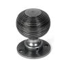 Pewter Heavy Beehive Mortice/Rim Knob Set
