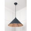 Smooth Copper Hockley Pendant in Soot