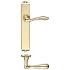 Zoo Hardware Arundel Lever Latch Furniture - Long Plate - Polished Brass