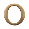 Heritage Brass Alphabet O Pin Fix 51mm (2") Antique Brass Finish