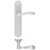 Zoo Hardware Arundel Lever Latch Furniture - Long Plate - Satin Chrome