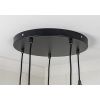 Hammered Nickel Brindley Cluster Pendant in Soot
