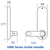 Borg BL5000 SS ECP - Easicode Pro, Round Bar Lever Handle Keypad & Inside Handle (No Device/With Optional Free Passage), Stainless Steel (SS) Finish