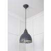 Smooth Nickel Brindley Pendant in Slate