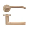 Zoo Hardware Olympus lever on round rose - Tuscan Rose Gold