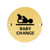 Zoo Hardware Baby Change - 76mm dia - PVD Satin Brass