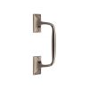 Heritage Brass Door Pull Handle Cranked Design 8" Satin Nickel Finish