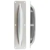 Zoo Hardware Anti Ligature Pull Handle on Backplate - Stainless Steel