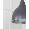 Smooth Nickel Brindley Pendant in Slate