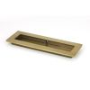 Aged Brass 175mm Plain Rectangular Pull