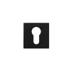 Zoo Hardware Square euro profile escutcheon - Oscuro Matt Black