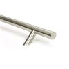 Satin Marine SS (316) 0.6m Offset T Bar Handle Bolt Fix 32mm Ø