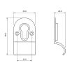 Euro Cylinder Pull - Flat Black