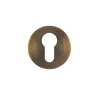 Zoo Hardware Escutcheon euro profile - Antique Brass
