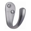 Heritage Brass Single Robe Hook Satin Chrome finish