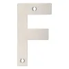 Zoo Hardware Letter - F - 75mm - Satin Stainless