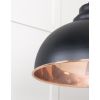 Smooth Copper Harborne Pendant in Elan Black