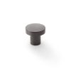 Alexander & Wilks - Hanover Plain Cupboard Knob - Dark Bronze - Knob 30mm