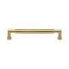 Heritage Brass Cabinet Pull Bauhaus Round Design 152mm CTC Satin Brass Finish