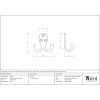 Satin Chrome Celtic Double Robe Hook
