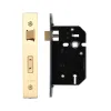 Zoo Hardware 3 Lever Replacement Sash Lock - 64mm c/w PVD Forend and Strike