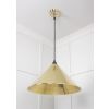 Hammered Brass Hockley Pendant