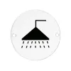 Zoo Hardware Shower - 76mm dia - White