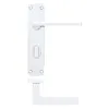 Zoo Hardware Leon lever on bathroom backplate - Polished Chrome