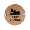 Zoo Hardware Baby Change - 76mm dia - PVD Bronze