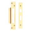 Zoo Hardware Spare Acc Pk for UK Sash Locks - *BLANK* - contains Forend, Strike and Fixing Screws - Brass