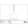 White Gloss Brindley Pendant in Heath