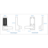 Borg BL7001 MG Pro ECP - Heavy Duty, High Traffic - Easicode Pro Flat Bar Lever Handle Keypad & Flat Bar Inside Handle, 60mm Tubular Latch, MG Pro (Black) Finish