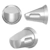 Zoo Hardware Anti Ligature knob on Rose - Int & Ext - Satin St Steel - Stainless Steel
