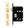 Zoo Hardware 3 Lever Sash Lock - 76mm C/W PVD Forend and Strike