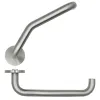 Zoo Hardware Cranked Return To Door Lever on 53mm x 6.5mm Sprung Rose - Sat.St.Steel - Stainless Steel