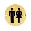Zoo Hardware Sex Symbol - Unisex - 76mm dia - PVD Satin Brass