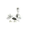Polished Chrome Mushroom Brighton Fastener (Radiused)