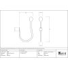 Black Curtain Tie Back (pair)