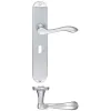 Zoo Hardware Arundel Lever Lock (57mm c/c) Furniture - Long Plate - Satin