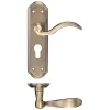 Zoo Hardware Winchester Lever Euro Lock (47.5mm c/c) Furniture 180 x 48mm - Brass
