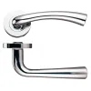 Zoo Hardware Florence lever on round rose - Polished Nickel