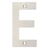 Zoo Hardware Letter - E - 75mm - Satin Stainless